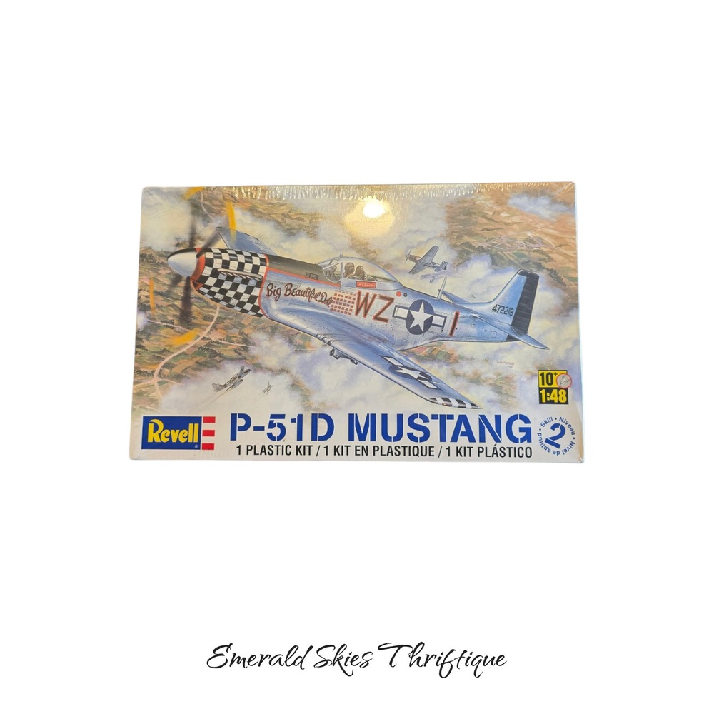 Revell P-51D Mustang 1:48 Model Kit #5241 new sealed free shipping